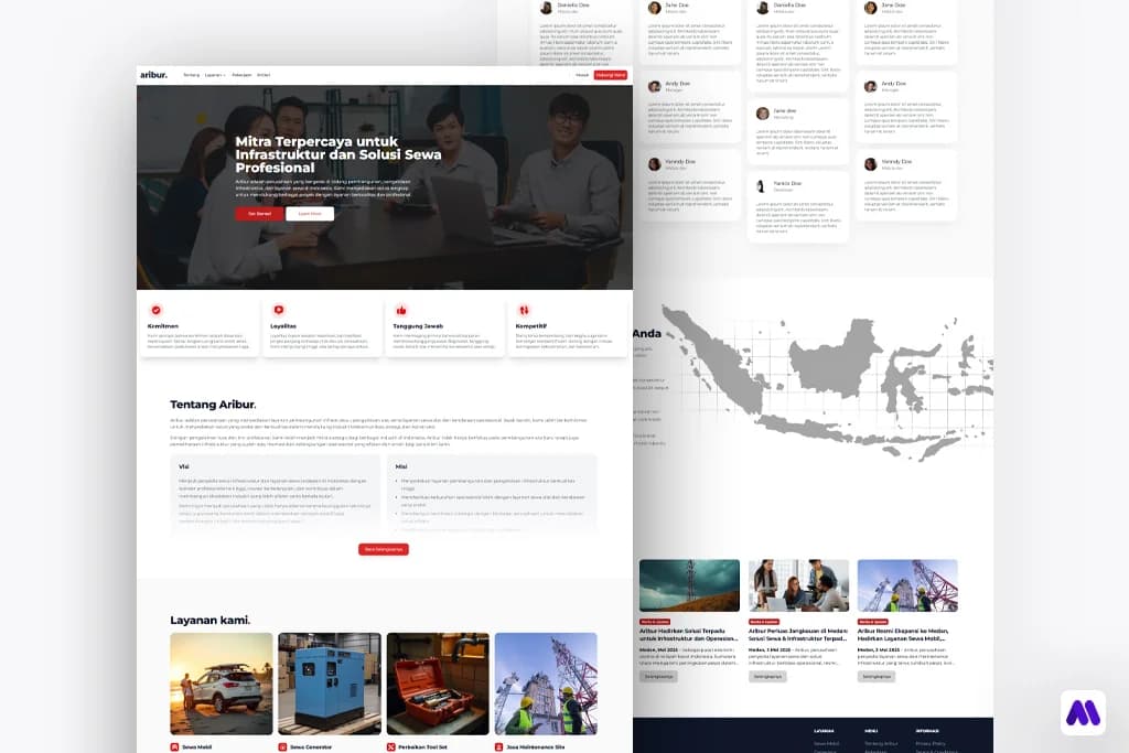 Building a Dynamic Website for Car Rental & Generator Services - Preview